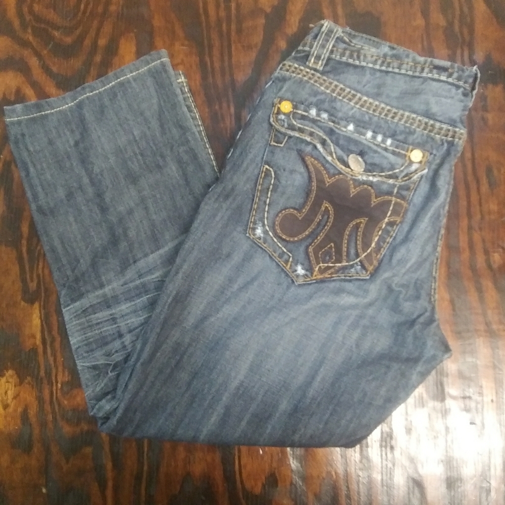 MEK Denim distressed men's jeans